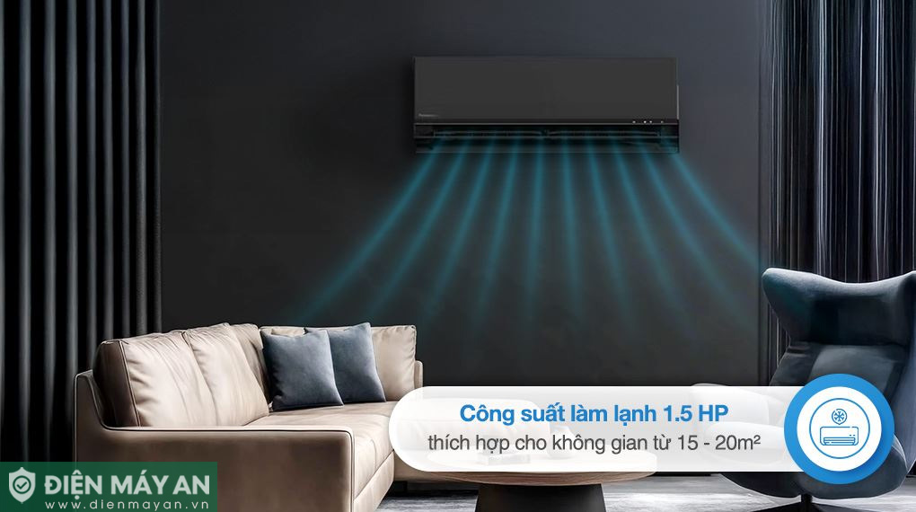 Điều hòa Panasonic Inverter 12000 BTU 1 chiều CU/CS-AU12BKH-8 - Mẫu mới 2025